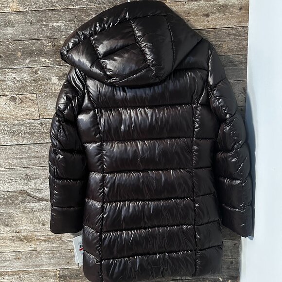 DKNY Shine Puffer Coat Asymmetrical Zipper Front XS - Picture 3 of 7